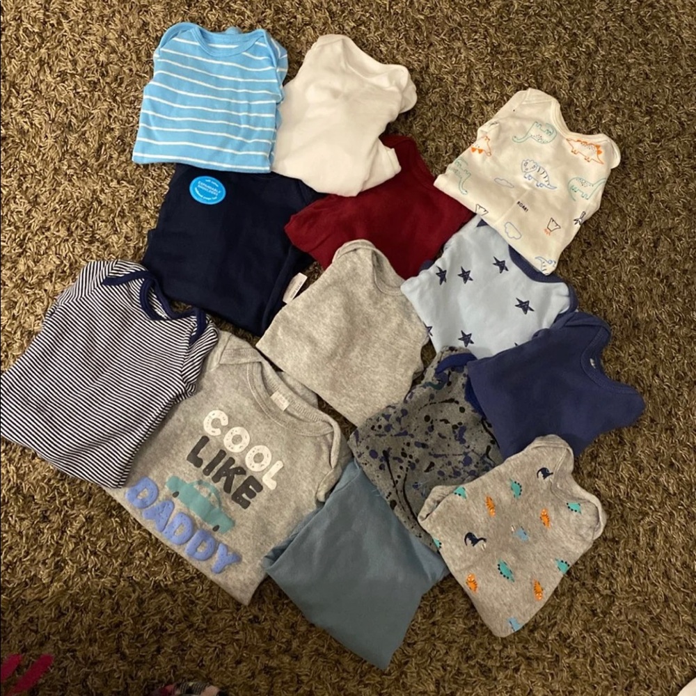 Newborn long sleeved onesies